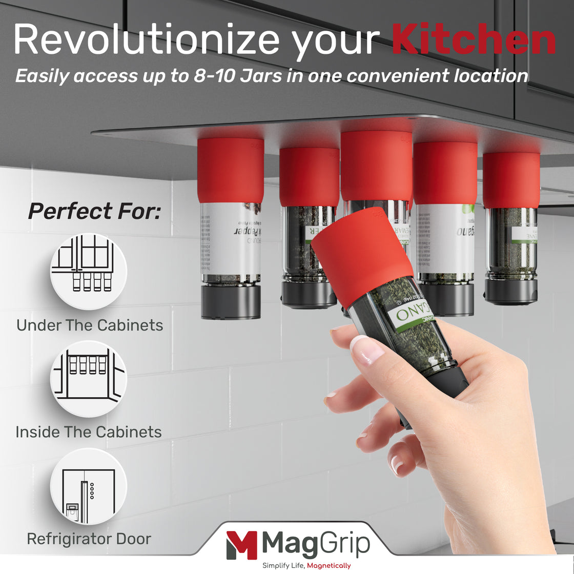 GripPlate Stainless Steel Plate for MagGrip Spice Jar Grips