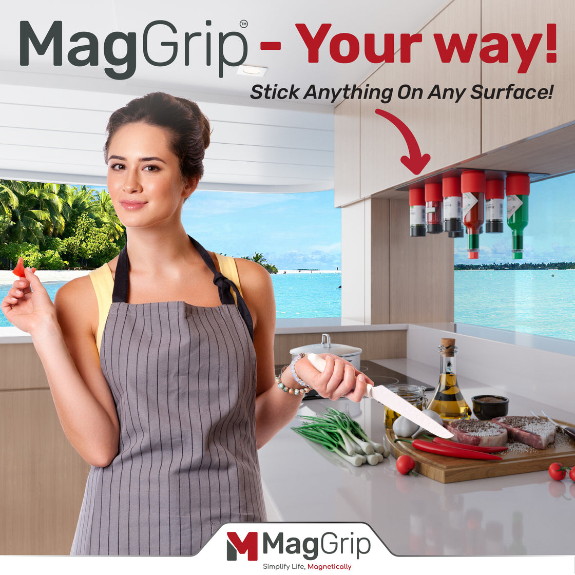GripPlate Stainless Steel Plate for MagGrip Spice Jar Grips